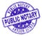 Scratched Textured PUBLIC NOTARY Stamp Seal