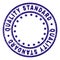 Scratched Textured QUALITY STANDARD Round Stamp Seal