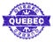 Scratched Textured QUEBEC Stamp Seal with Ribbon