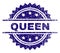 Scratched Textured QUEEN Stamp Seal