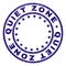 Scratched Textured QUIET ZONE Round Stamp Seal