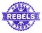 Scratched Textured REBELS Stamp Seal with Ribbon