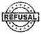 Scratched Textured REFUSAL Stamp Seal