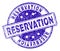 Scratched Textured RESERVATION Stamp Seal