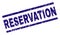 Scratched Textured RESERVATION Stamp Seal