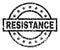 Scratched Textured RESISTANCE Stamp Seal