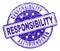 Scratched Textured RESPONSIBILITY Stamp Seal