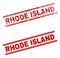 Scratched Textured RHODE ISLAND Stamp Seal