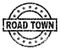 Scratched Textured ROAD TOWN Stamp Seal