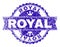 Scratched Textured ROYAL Stamp Seal with Ribbon