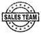 Scratched Textured SALES TEAM Stamp Seal