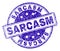 Scratched Textured SARCASM Stamp Seal