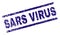 Scratched Textured SARS VIRUS Stamp Seal