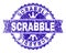 Scratched Textured SCRABBLE Stamp Seal with Ribbon