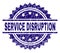 Scratched Textured SERVICE DISRUPTION Stamp Seal