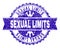 Scratched Textured SEXUAL LIMITS Stamp Seal with Ribbon