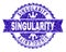 Scratched Textured SINGULARITY Stamp Seal with Ribbon