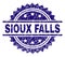 Scratched Textured SIOUX FALLS Stamp Seal