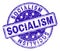 Scratched Textured SOCIALISM Stamp Seal