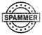 Scratched Textured SPAMMER Stamp Seal