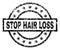 Scratched Textured STOP HAIR LOSS Stamp Seal