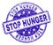 Scratched Textured STOP HUNGER Stamp Seal