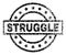 Scratched Textured STRUGGLE Stamp Seal