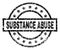 Scratched Textured SUBSTANCE ABUSE Stamp Seal