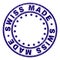 Scratched Textured SWISS MADE Round Stamp Seal