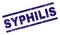 Scratched Textured SYPHILIS Stamp Seal