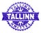 Scratched Textured TALLINN Stamp Seal with Ribbon