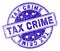 Scratched Textured TAX CRIME Stamp Seal