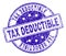 Scratched Textured TAX DEDUCTIBLE Stamp Seal