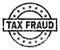Scratched Textured TAX FRAUD Stamp Seal