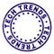 Scratched Textured TECH TRENDS Round Stamp Seal