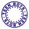 Scratched Textured TEEN BOYS Round Stamp Seal