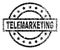 Scratched Textured TELEMARKETING Stamp Seal