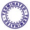 Scratched Textured TERMINATED Round Stamp Seal