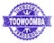 Scratched Textured TOOWOOMBA Stamp Seal with Ribbon