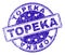 Scratched Textured TOPEKA Stamp Seal