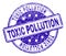 Scratched Textured TOXIC POLLUTION Stamp Seal