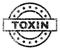 Scratched Textured TOXIN Stamp Seal