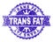 Scratched Textured TRANS FAT Stamp Seal with Ribbon