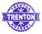 Scratched Textured TRENTON Stamp Seal with Ribbon