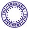 Scratched Textured TRICHOMONIASIS Round Stamp Seal