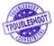 Scratched Textured TROUBLESHOOT Stamp Seal