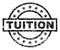 Scratched Textured TUITION Stamp Seal