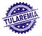 Scratched Textured TULAREMIA Stamp Seal