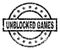 Scratched Textured UNBLOCKED GAMES Stamp Seal