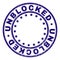 Scratched Textured UNBLOCKED Round Stamp Seal